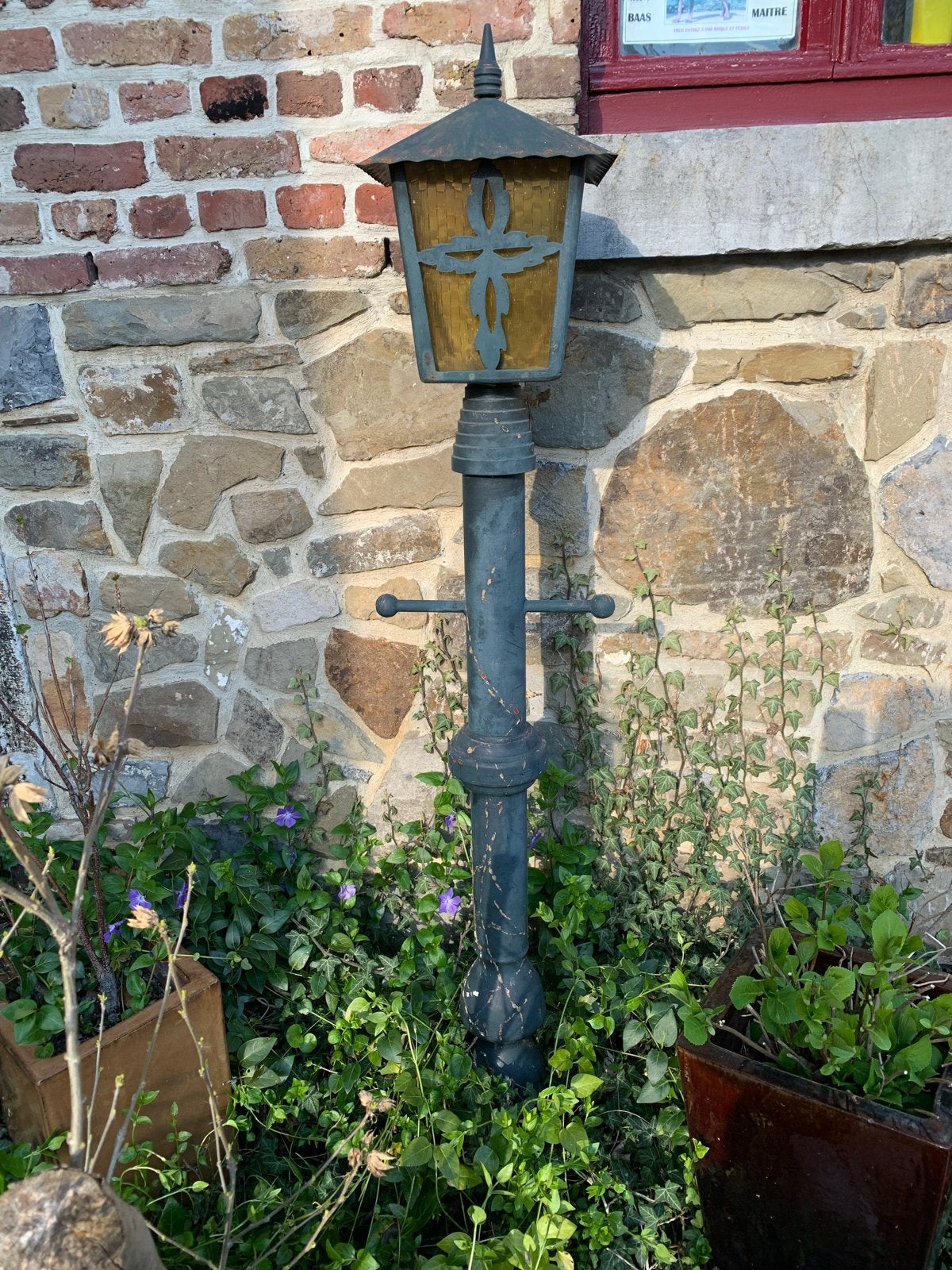 Antieke Buitenlamp - 175 cm hoog - Opknapper, Ophalen