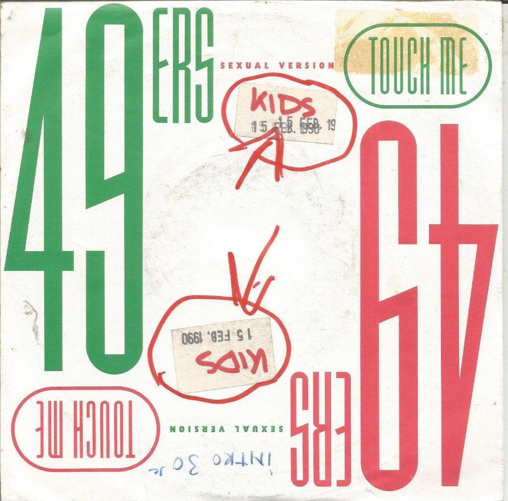 49ers ‎– Touch Me (Sexual Version) (1989), Gebruikt, Fotohoes, 7 inch, Ophalen of Verzenden
