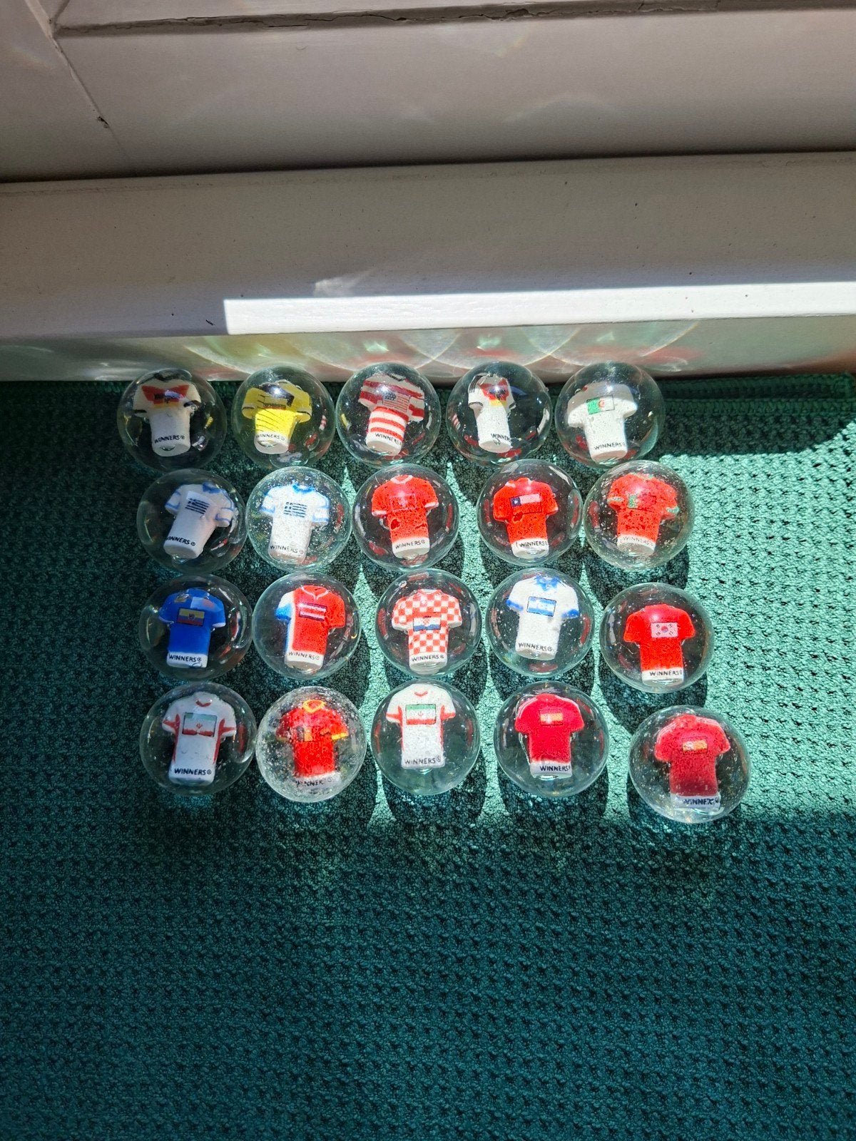 Voetbal knikkers 20 stuks, Ophalen of Verzenden, Flesje(s), Overige merken