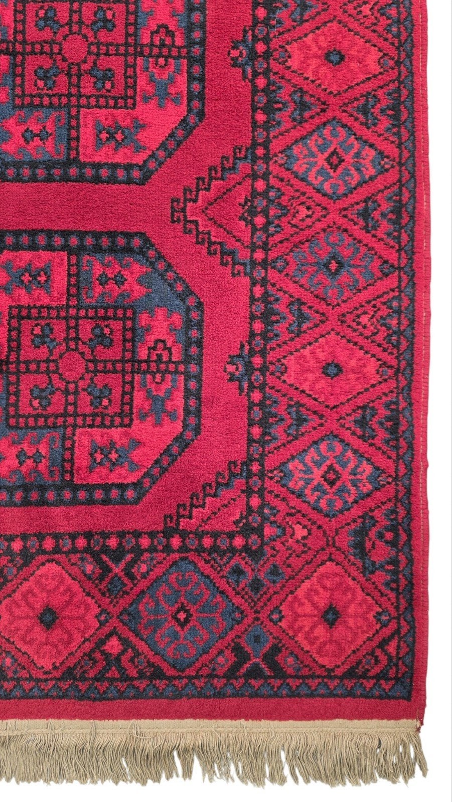 Vintage oosters wol Bouchara vloerkleed nomad 200x293cm, Huis en Inrichting, Blauw, Traditioneel, Oosters, nomad, vintage, hype