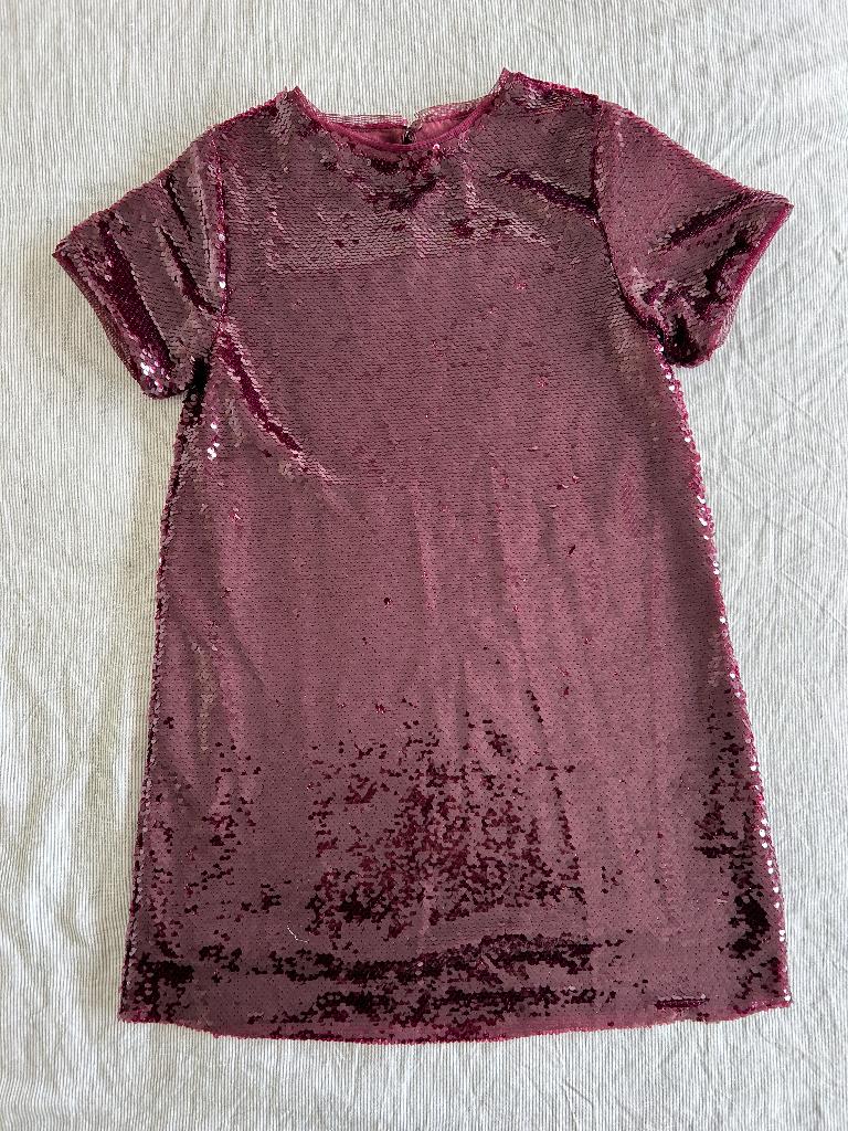 Top jurkje feestelijke glitter pailletten maat 140 ZARA, Gebruikt, Meisje, ZARA, Ophalen of Verzenden