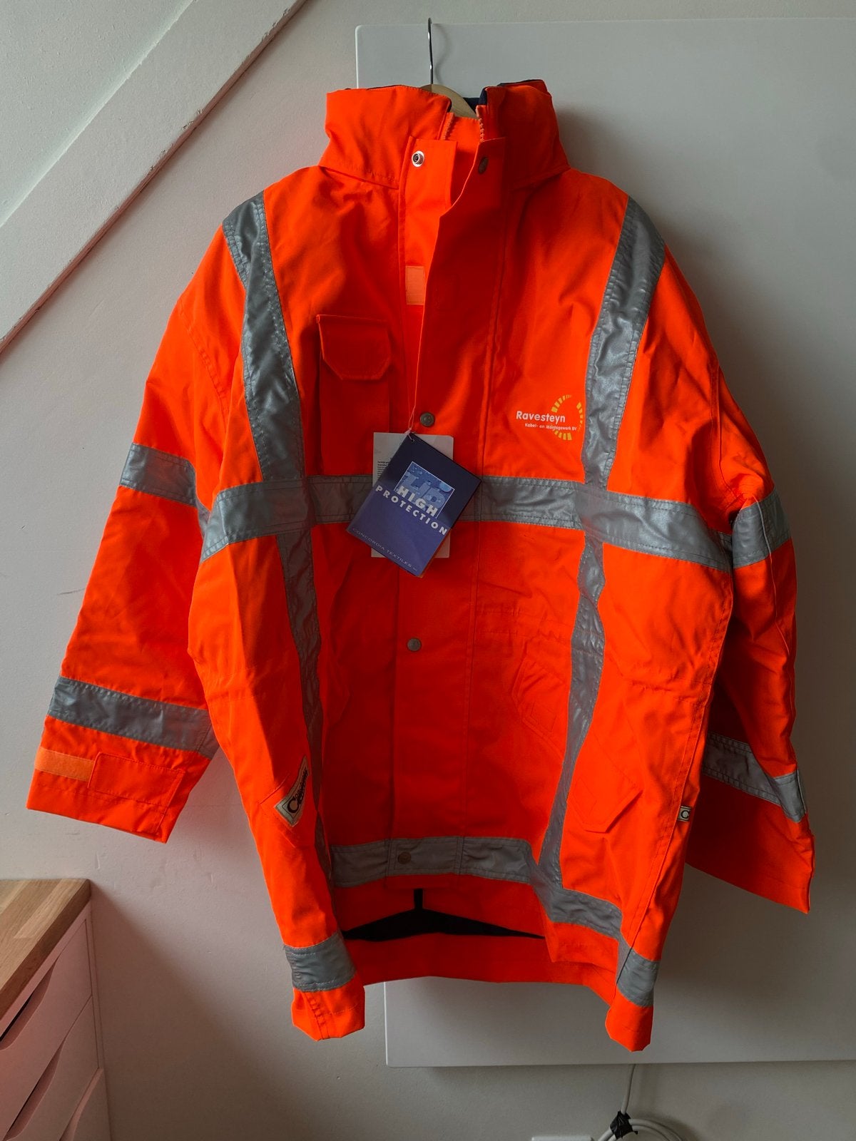 Oranje Coachman werkjas met Ravesteyn logo - Maat XL, Ophalen of Verzenden, Nieuw