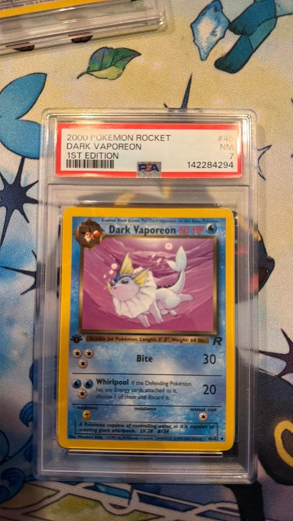 Dark vaporeon 1ste editie, Ophalen of Verzenden, Zo goed als nieuw
