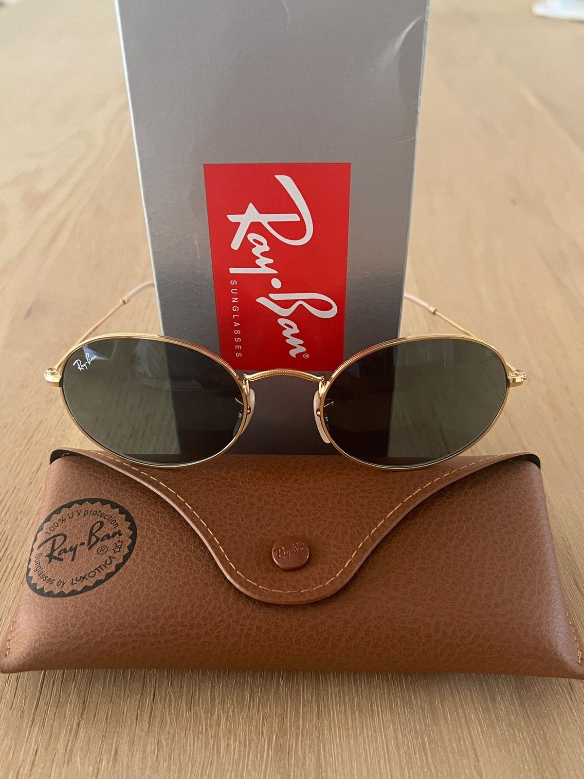 Ray-Ban RB3547 001/3M Oval, Ophalen of Verzenden, Zo goed als nieuw, Ray-Ban