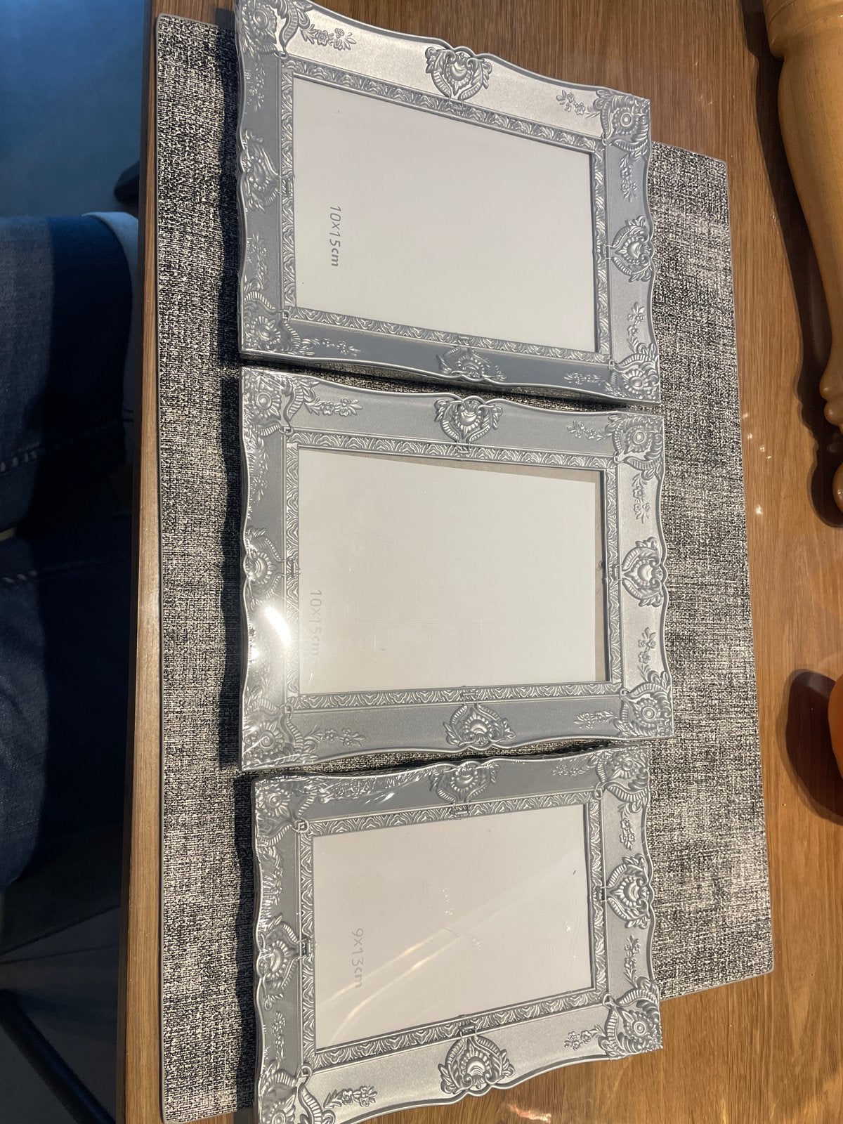 3x Xenos fotolijstjes - 2x 10x15cm, 1x 9x13cm, Audio, Tv en Foto, Fotografie | Fotolijsten, Zilver, Nieuw, Standaard fotolijst