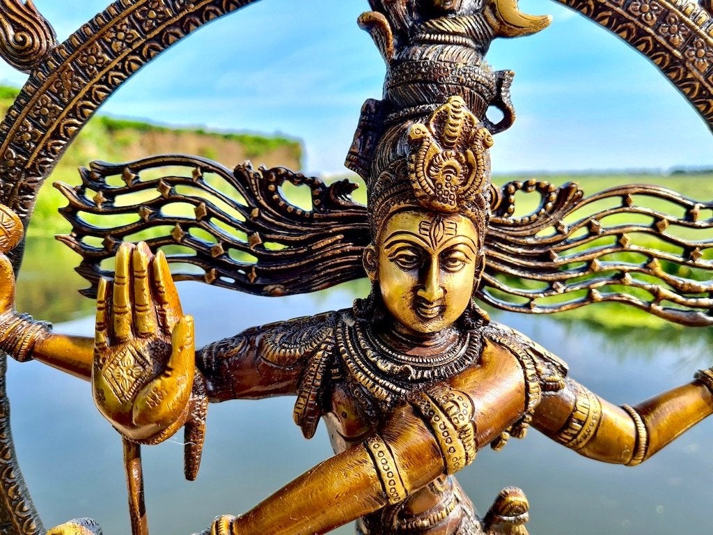 DANSENDE SHIVA BRONS 60 CM (10,6 KG)!, Ophalen of Verzenden, Nieuw, Beeld(je), Hindoeïsme