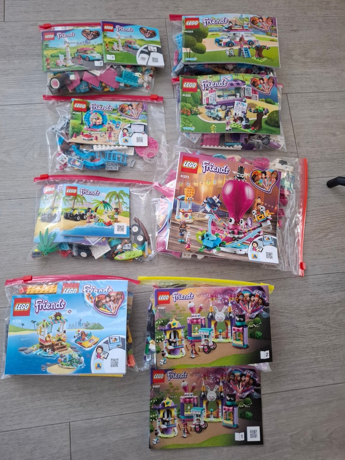 Grote collectie LEGO Friends sets met instructies. 8 sets, Lego, Compleet, Friends, Ophalen of Verzenden