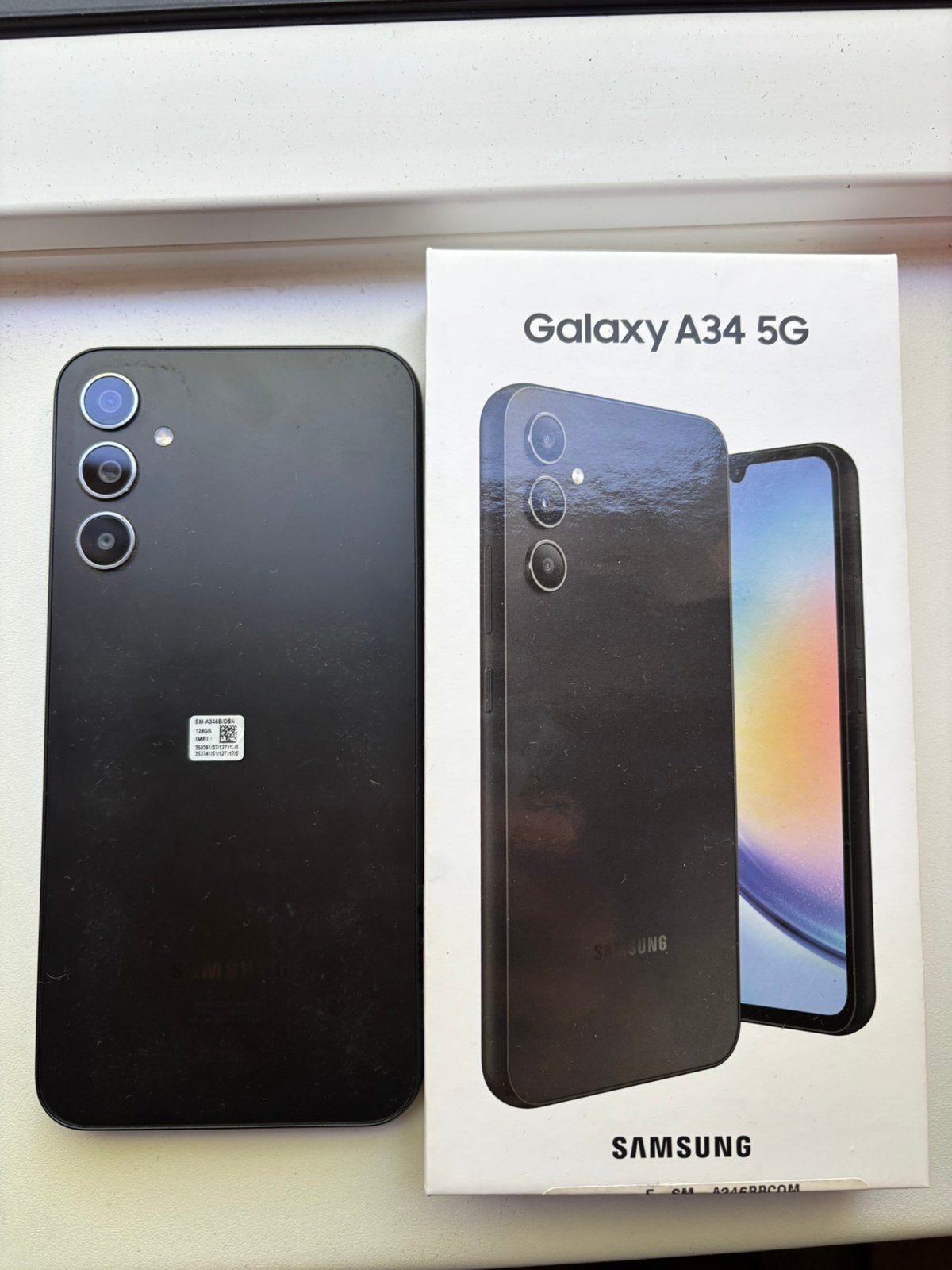 Samsung A34, Zwart, Ophalen of Verzenden, Zo goed als nieuw, 128 GB