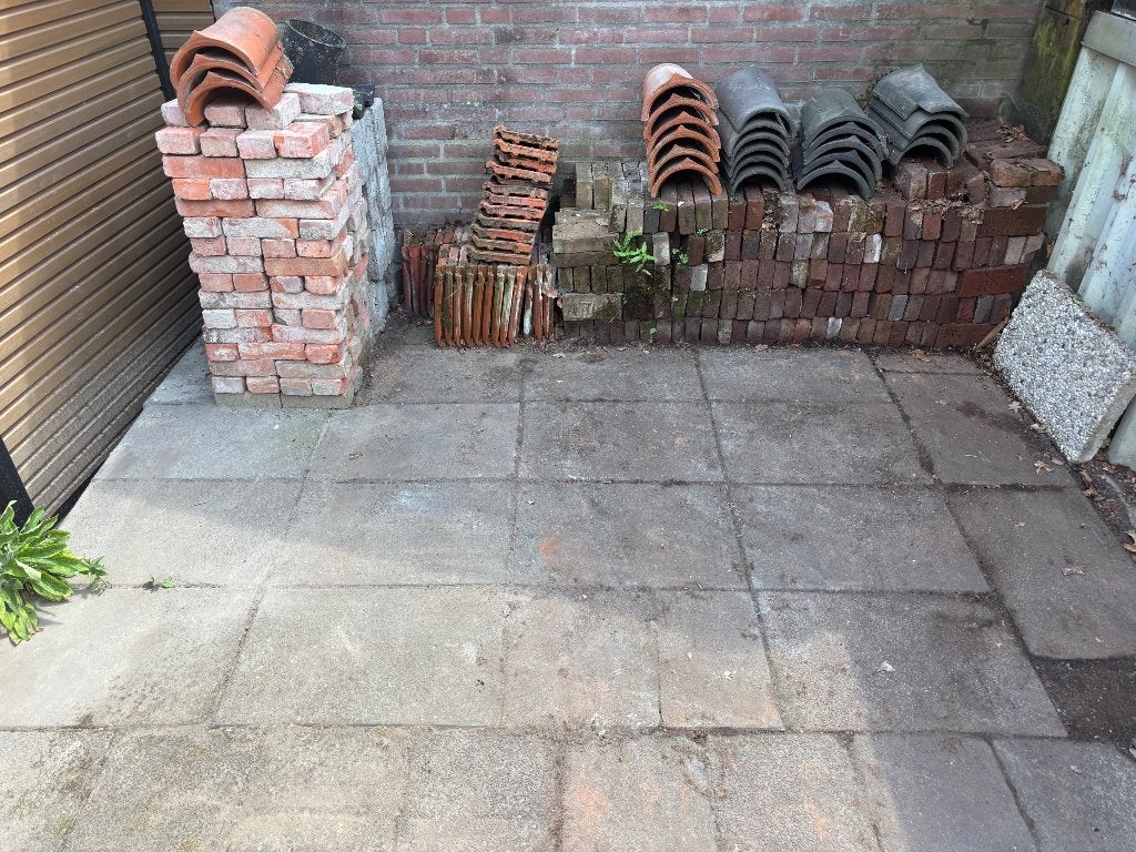 Gratis betontegels 60x40cm 6cm dik 26stuks (ongeveer 6m2), Tuin en Terras, Tegels en Klinkers, Ophalen, Gebruikt, 5 tot 10 m²