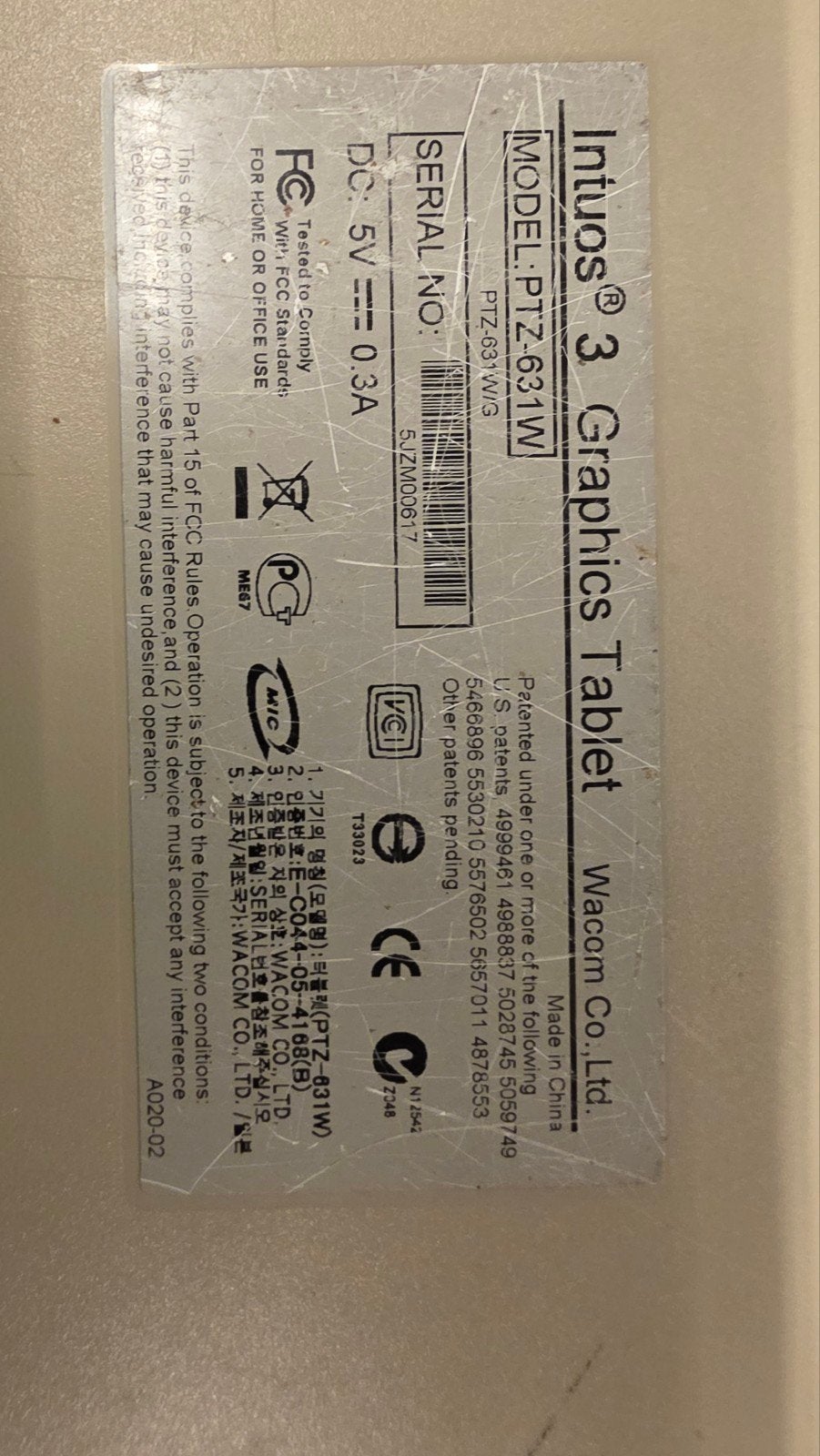 Wacom intuos 3, Computers en Software, Ophalen of Verzenden, Gebruikt, Bedraad, Wacom
