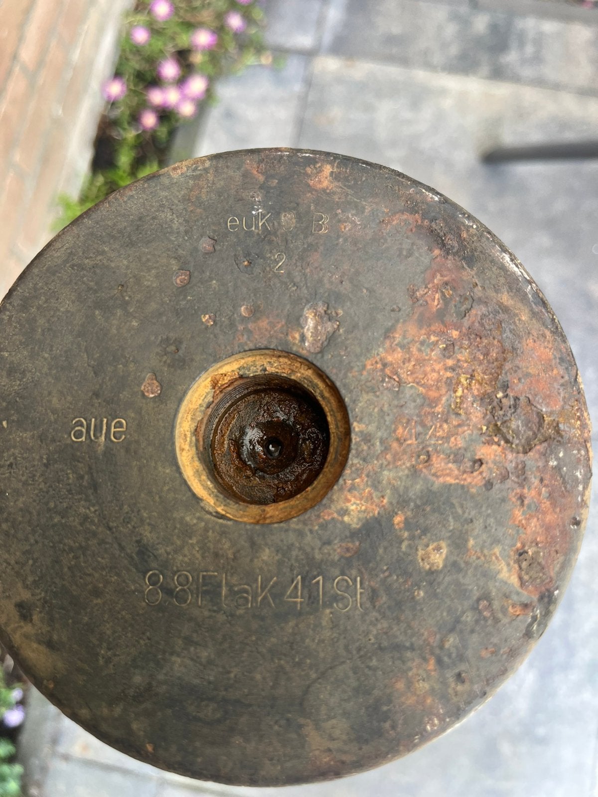 Wo2/ww2 duitse stalen 88 Flak 41 huls., Verzamelen, Militaria | Tweede Wereldoorlog, Ophalen of Verzenden, Duitsland, Hulzen of Bodemvondsten