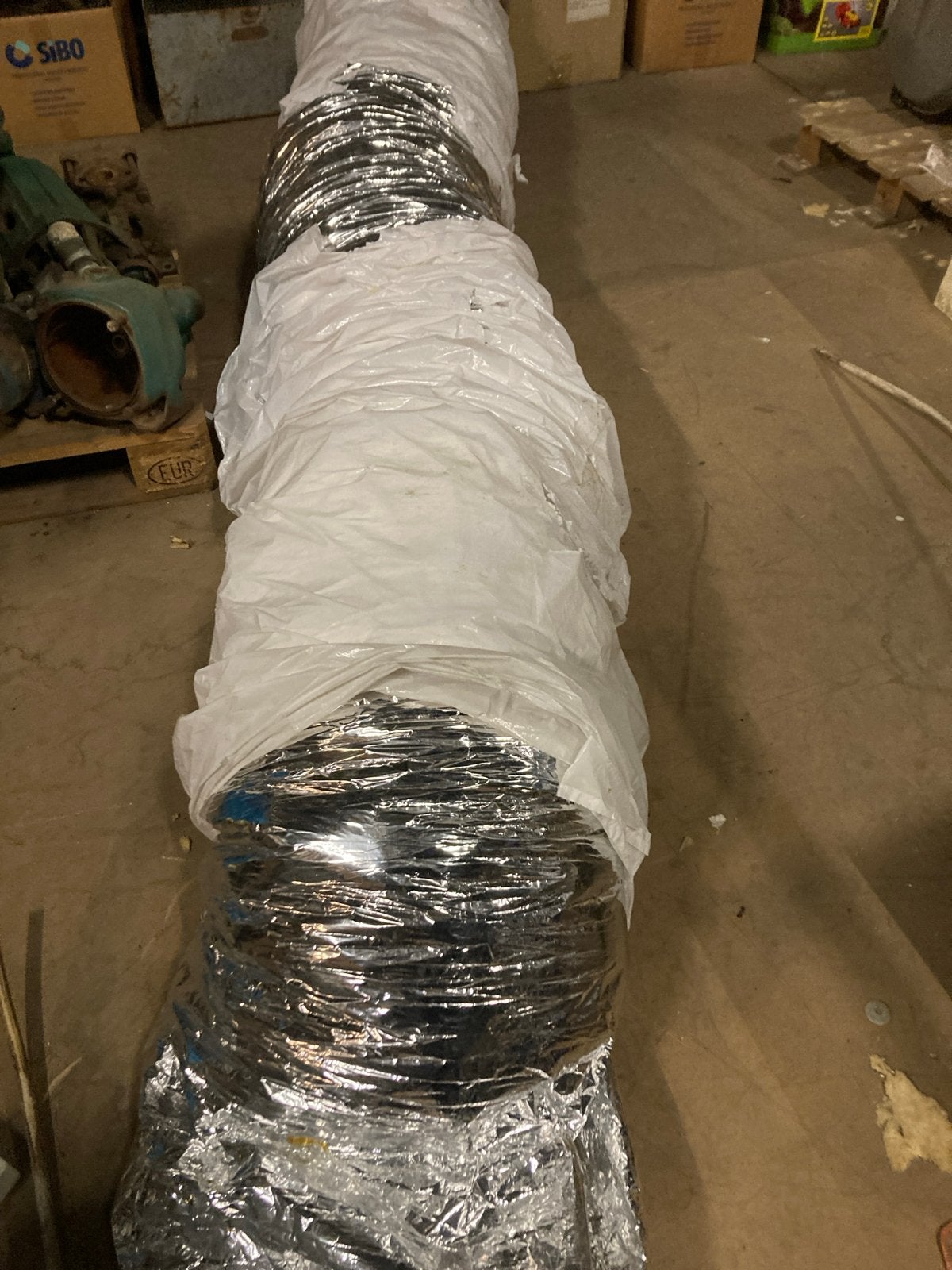 Geïsoleerde flexibele ventilatieslang, 4 tot 8 cm, Gebruikt, Ophalen of Verzenden, Minder dan 5 m²