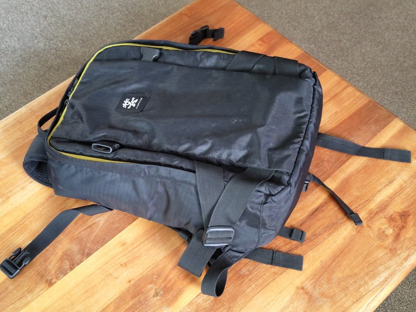 Camera rugzak tas met laptop vak, merk Crumpler, Rugtas, Ophalen of Verzenden, Zo goed als nieuw, Zwart