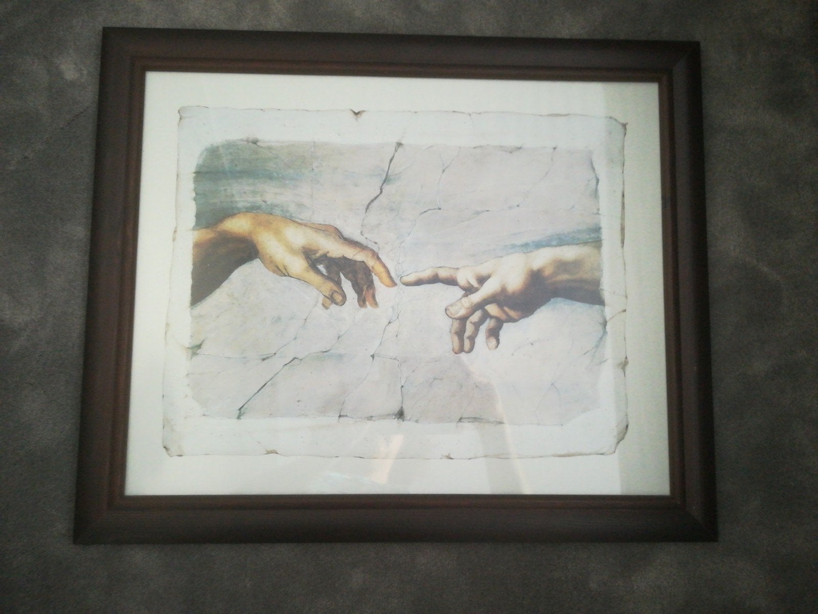 Hand van God, Michelangelo, NIEUW
Mooi ingelijst, dus inclus, Ophalen, Nieuw, Minder dan 50 cm, Schilderij