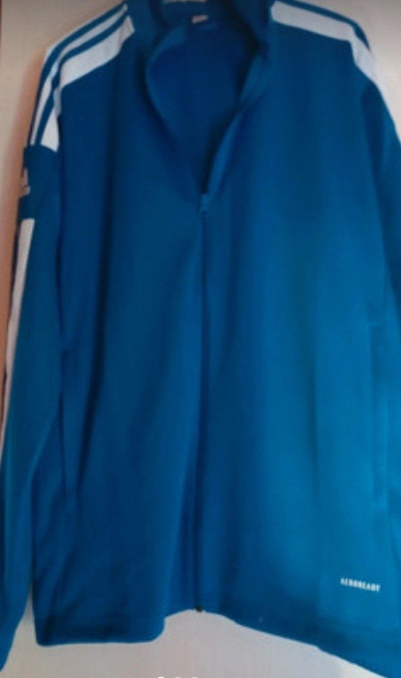 Adidas Primegreen trainingsjack - Blauw - Maat XL, Kleding | Heren, Fitness, Blauw, Maat 56/58 (XL), Ophalen of Verzenden