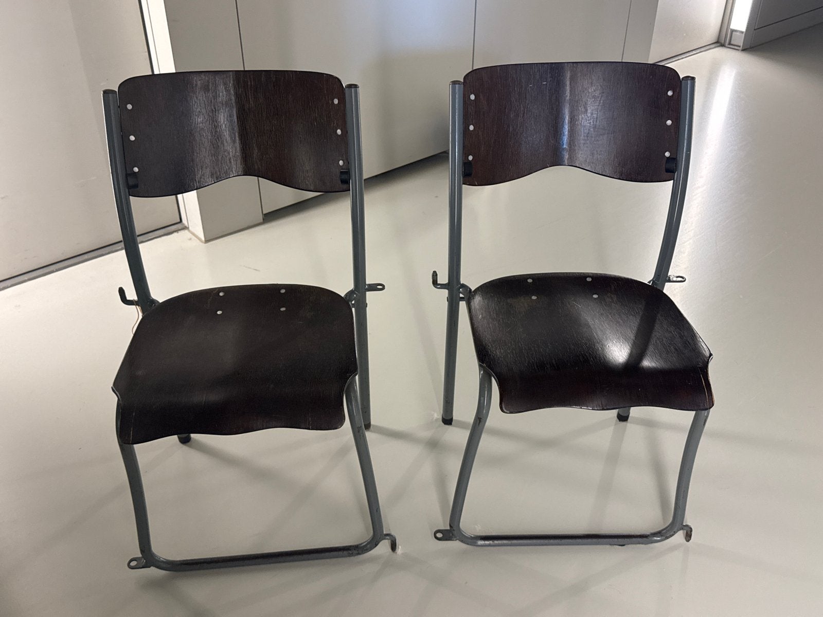 Vintage schoolstoelen - Set van 2, Ophalen, Gebruikt, Twee, Overige kleuren