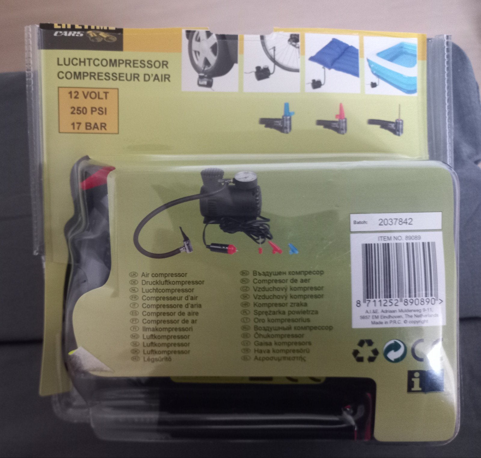 luchtcompressor , nieuw, Caravans en Kamperen, Kampeeraccessoires, Ophalen of Verzenden, Nieuw