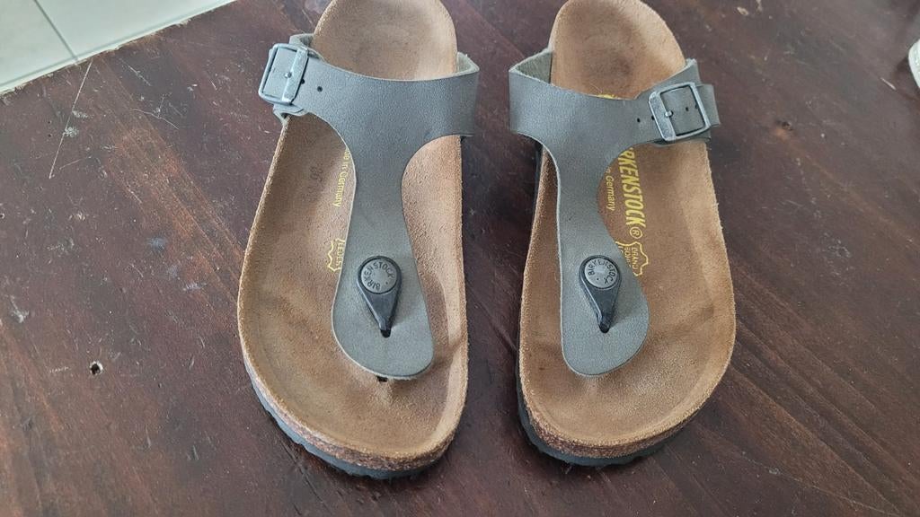 Birkenstock teenslippers maat 35, Ophalen, Gedragen