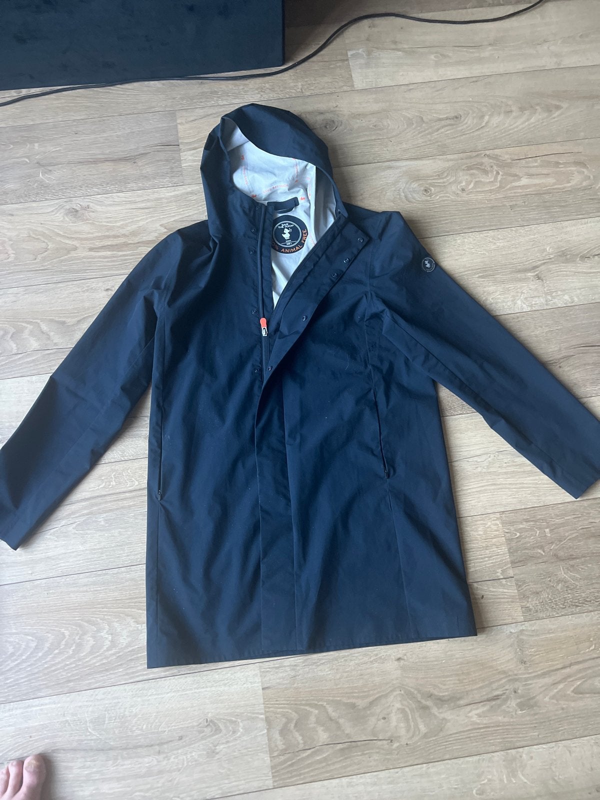 Save the Duck Regenjas - Donkerblauw, Kleding | Dames, Jassen | Zomer, Zo goed als nieuw, Blauw, Ophalen of Verzenden