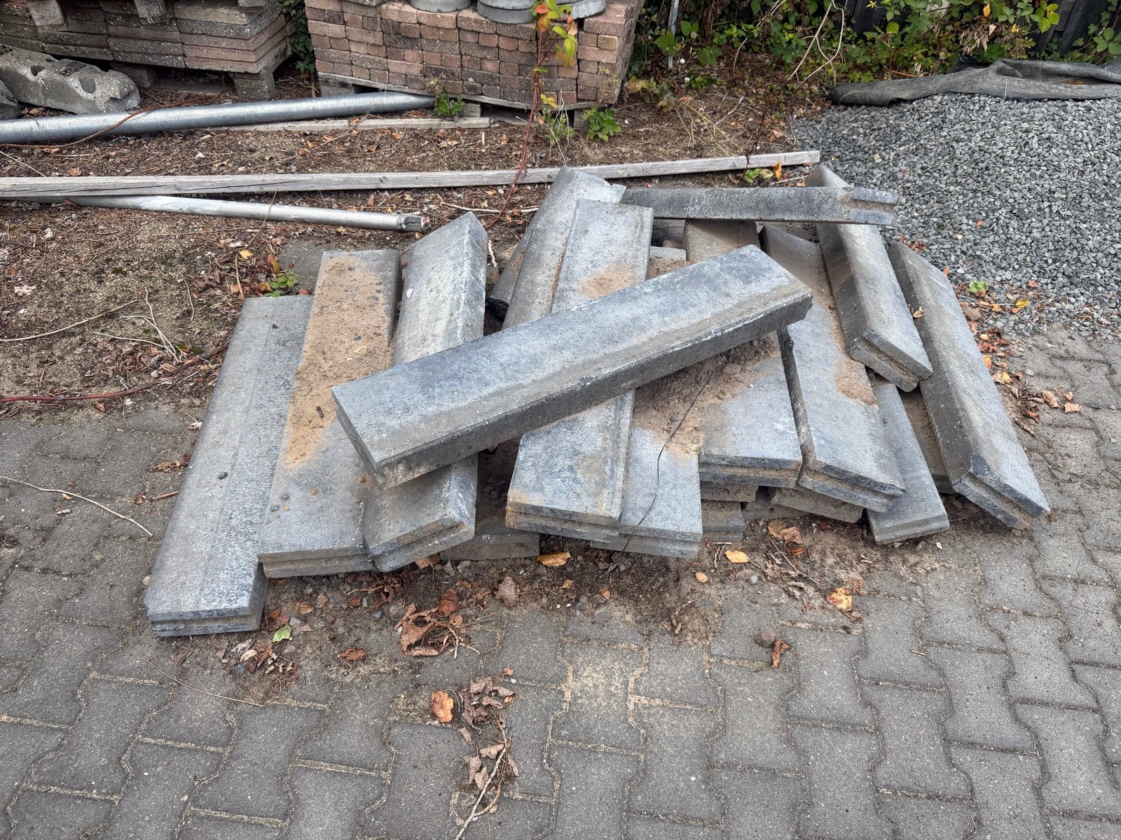Opsluitbanden 20x8x100, Gebruikt, Ophalen of Verzenden, 10 m² of meer, Beton
