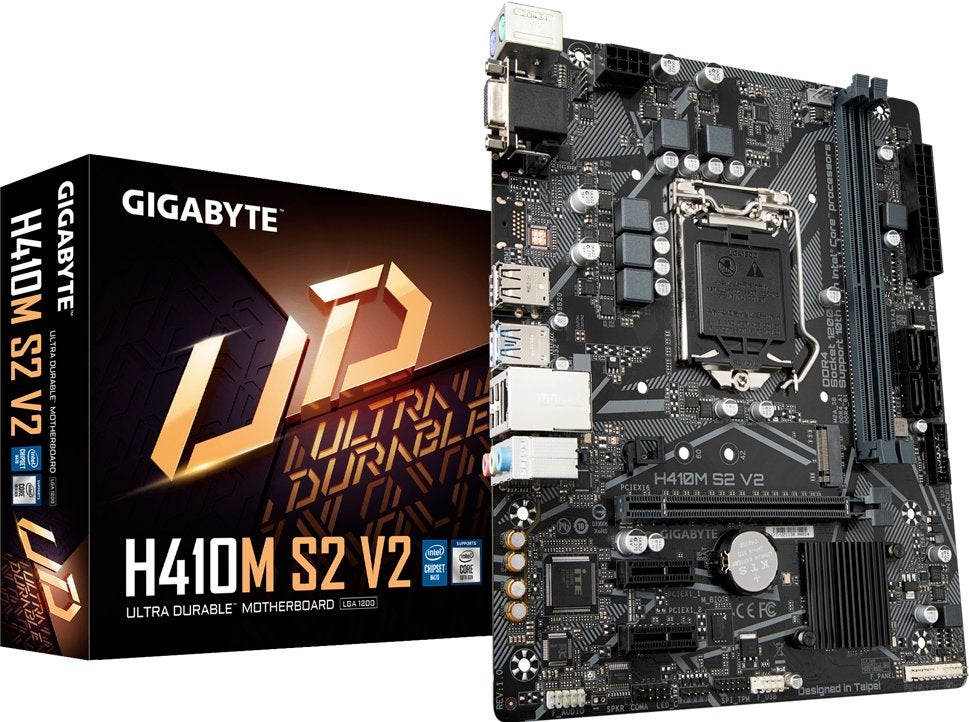 Gigabyte GA-H410M-S2 V2/V3 Motherboard 1200 Supports 10th, Computers en Software, Maas Computers, Facturen@maascomputers.nl, Ophalen of Verzenden