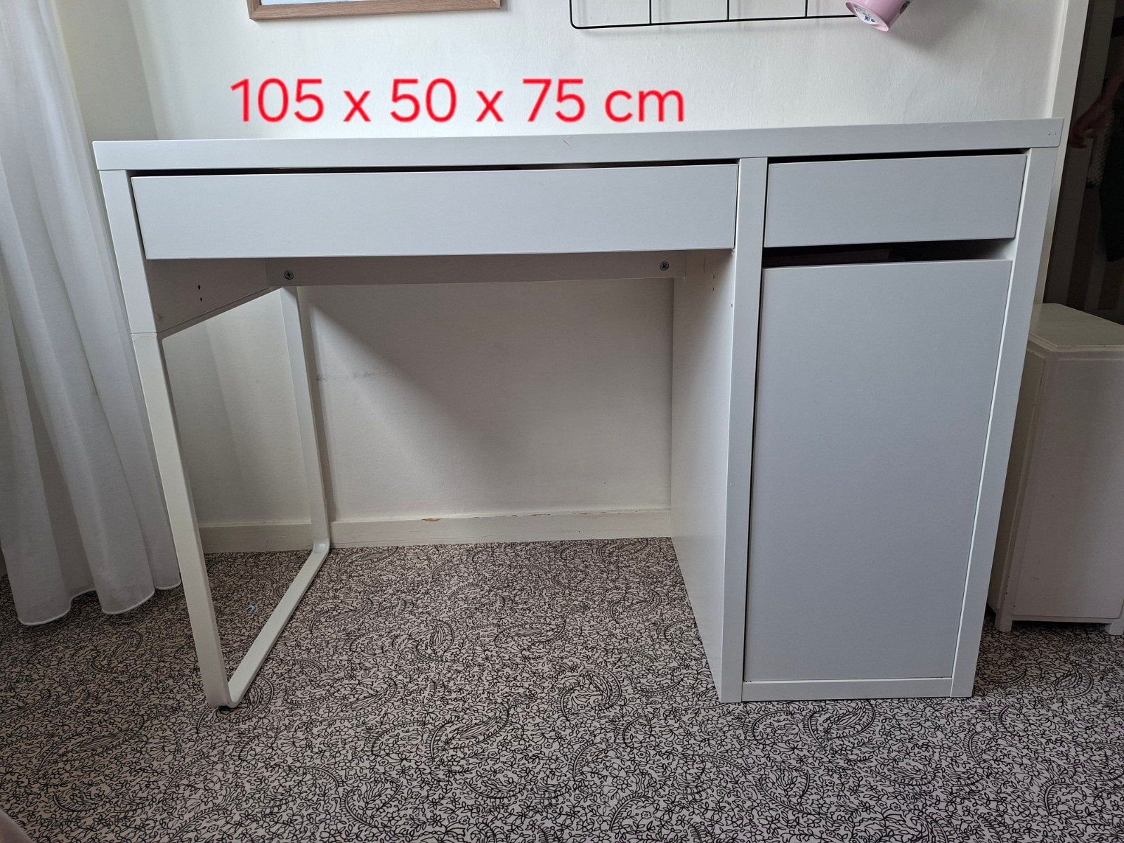 kinderbureau wit Ikea, Huis en Inrichting, Bureaus, Ophalen, Gebruikt