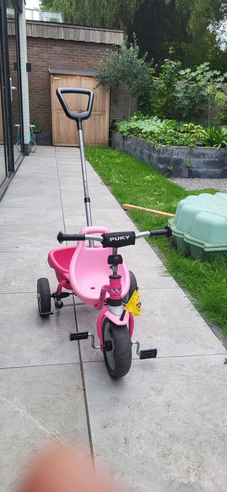 Puky driewieler met duwstang - Roze