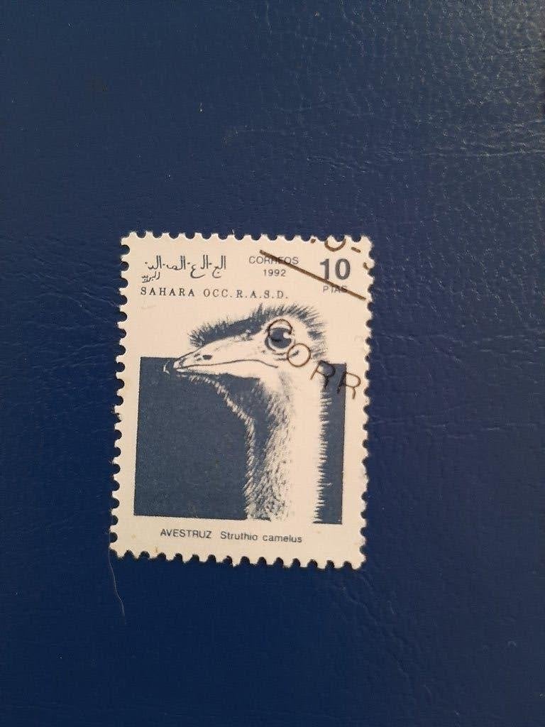 Struisvogel, Verzenden, Gestempeld
