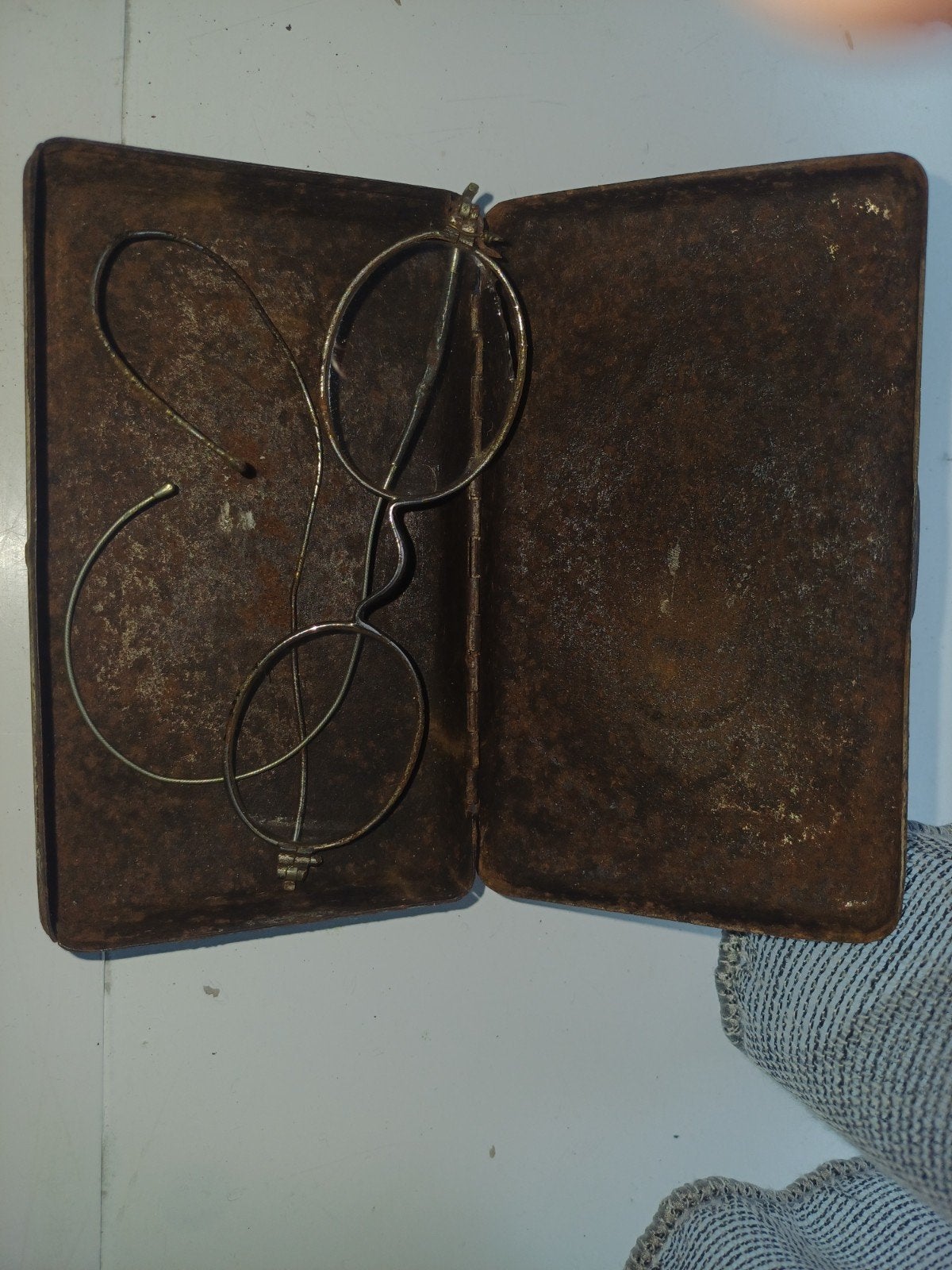 Antieke bril met etui - Vintage leesbril, Ophalen