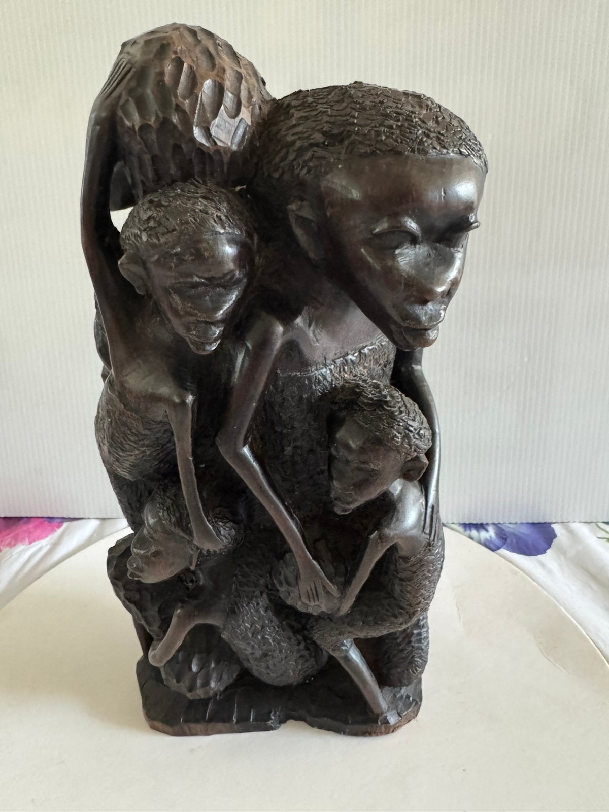 Ujamaa - levensboombeeld, Ophalen of Verzenden, Handgemaakt, Hout, Klassiek