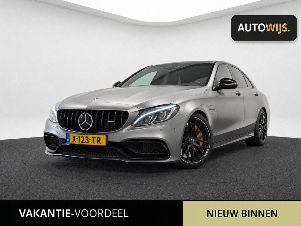 Mercedes-Benz C-klasse AMG 63 S|510PK|C63|SCHAALSTOELEN|KERA, Auto's, Automaat, Achterwielaandrijving, 510 pk, Leder