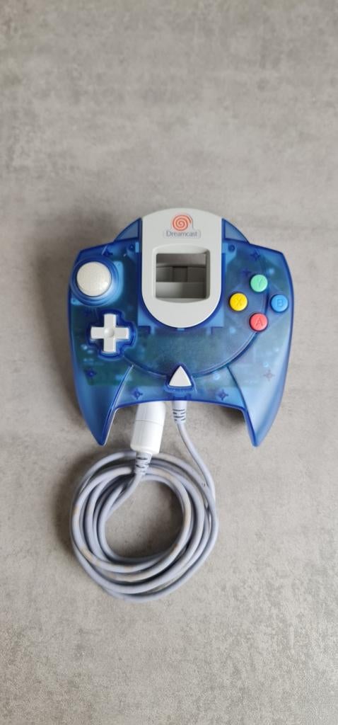 Zeldzame Transparant Blauwe Dreamcast Controller, Spelcomputers en Games, Spelcomputers | Sega, Zo goed als nieuw, Saturn of Dreamcast