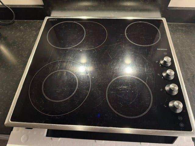 Kookplaat elektrisch, Ophalen, Gebruikt, 4 kookzones, Inbouw