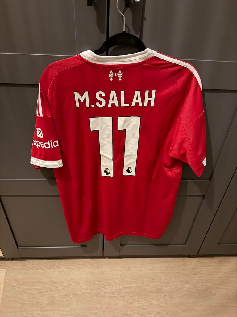 Origineel thuisshirt Liverpool Salah Maat L 2025/2026, Ophalen of Verzenden, Nieuw, Rood, Voetbal