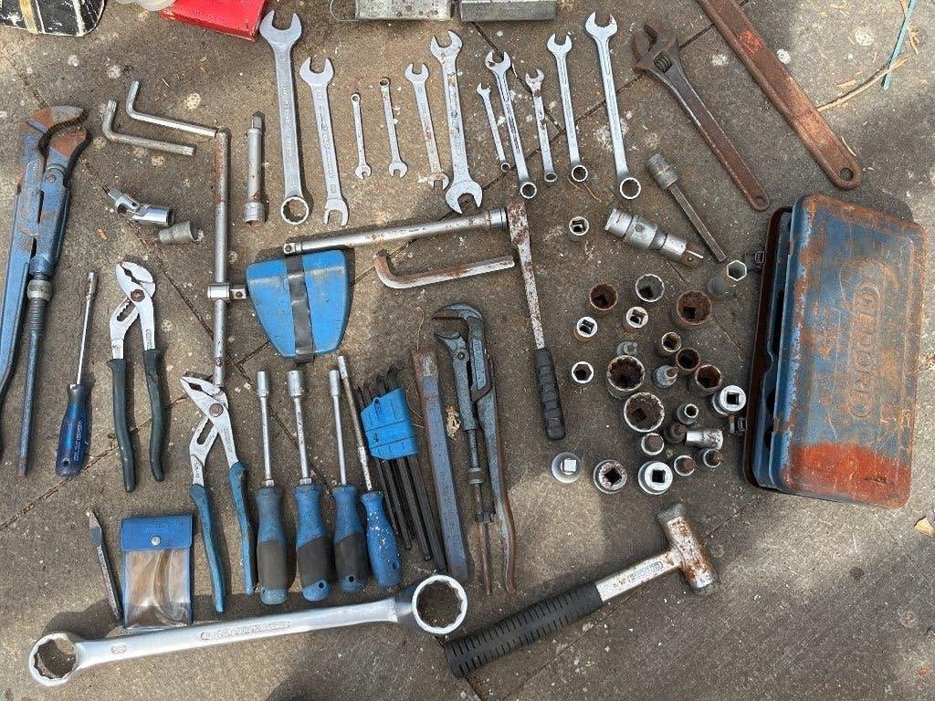 Grote partij oud Gedore gereedschap – sleutels, doppen ect., Ophalen of Verzenden