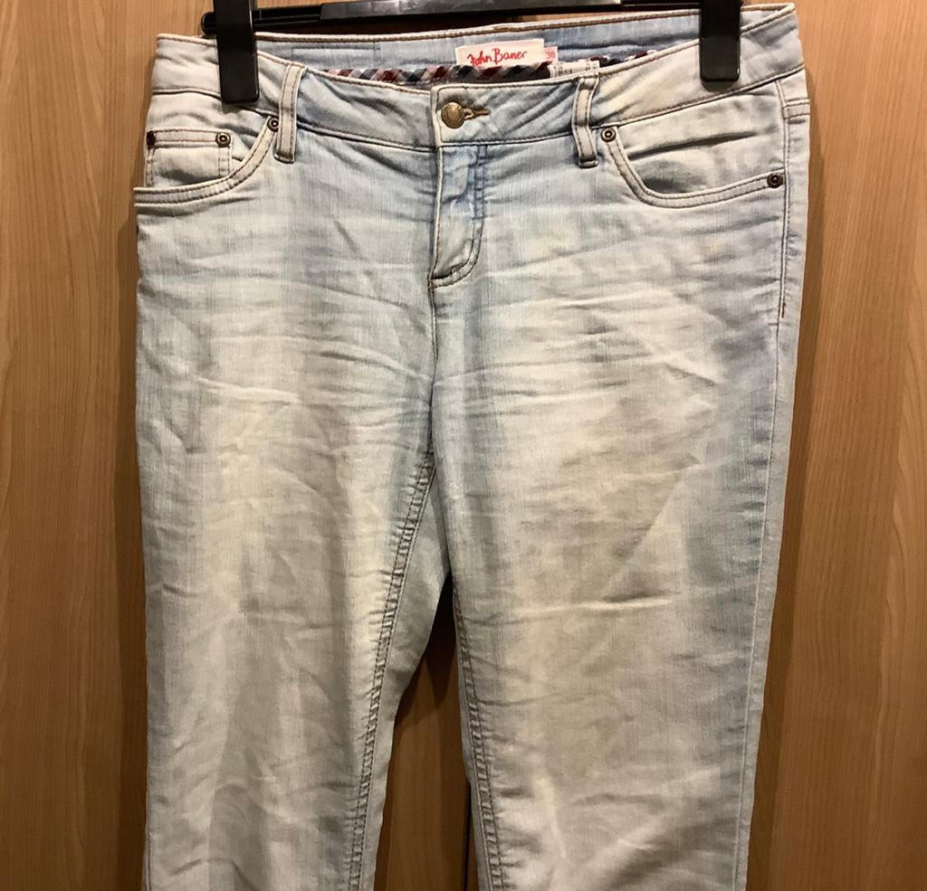 Spijkerbroek. mt. 38.     John Baner., Kleding | Dames, Spijkerbroeken en Jeans, Verzenden, Zo goed als nieuw, Blauw, W30 - W32 (confectie 38/40)