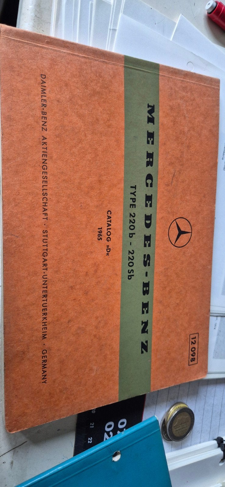 Mercedes Benz type 220b 220sb catalog 1965, Ophalen of Verzenden