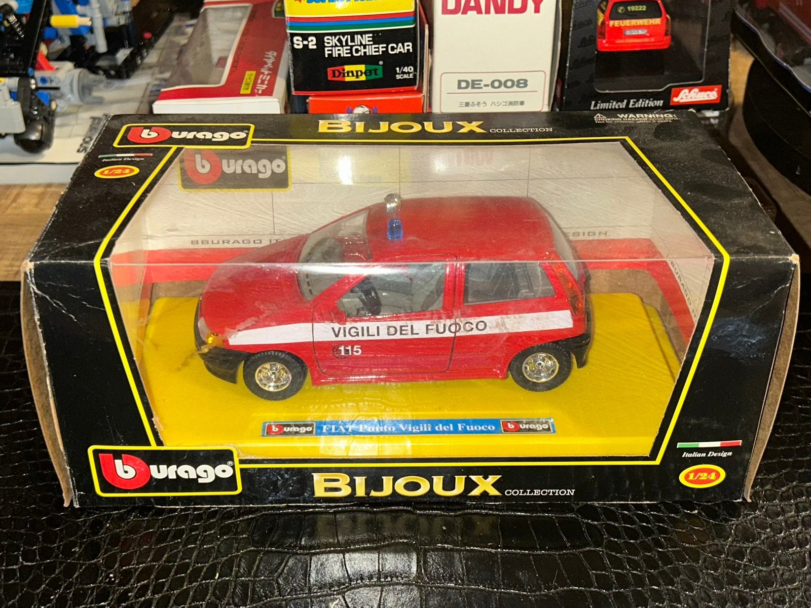 Bburago Fiat Punto Vigili del Fuoco Brandweer 1:24 OVP, Verzenden, Zo goed als nieuw, Bburago