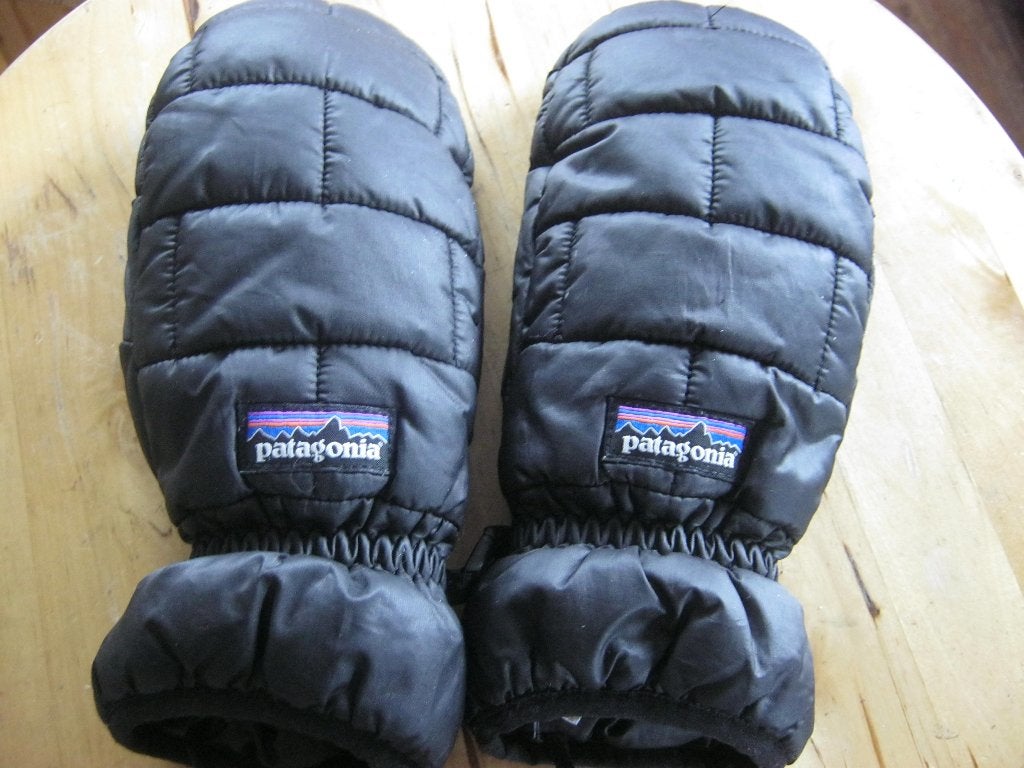 patagonia zwarte  nano puff skihandschoenen mt s, Patagonia, Ophalen of Verzenden, Maat 36 (S), Gedragen