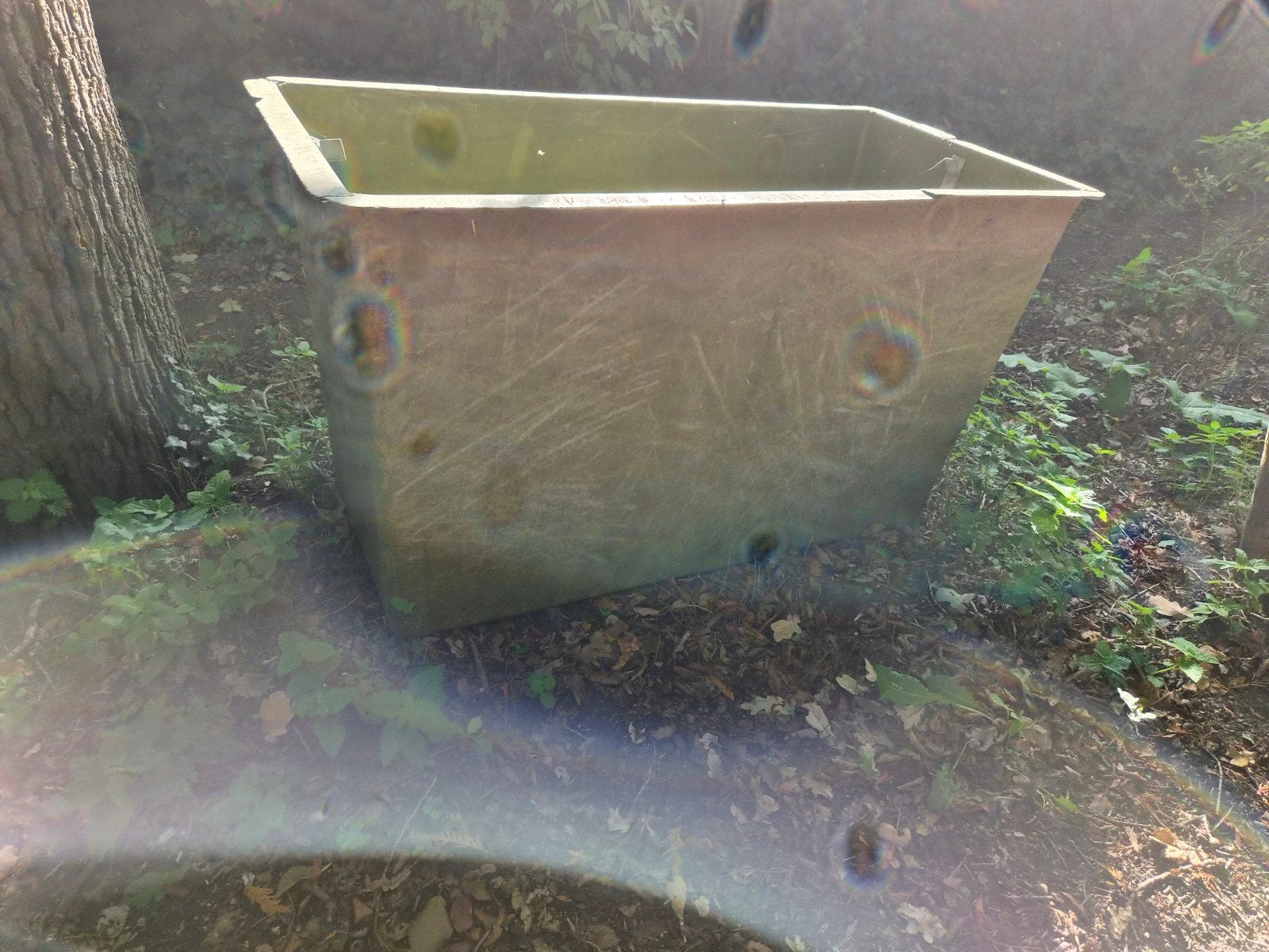 Grote gebruikte voerbak of plantenbak voor tuin of balkon, Tuin en Terras, Kunststof, Gebruikt, 100 cm of meer, Ophalen of Verzenden