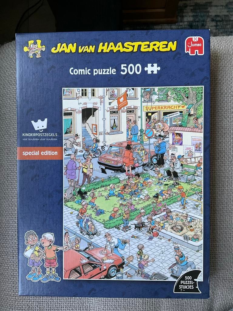 Jan van Haasteren 500 stukjes - Kinderpostzegels Nieuw, Hobby en Vrije tijd, Ophalen of Verzenden, 500 t/m 1500 stukjes, Nieuw