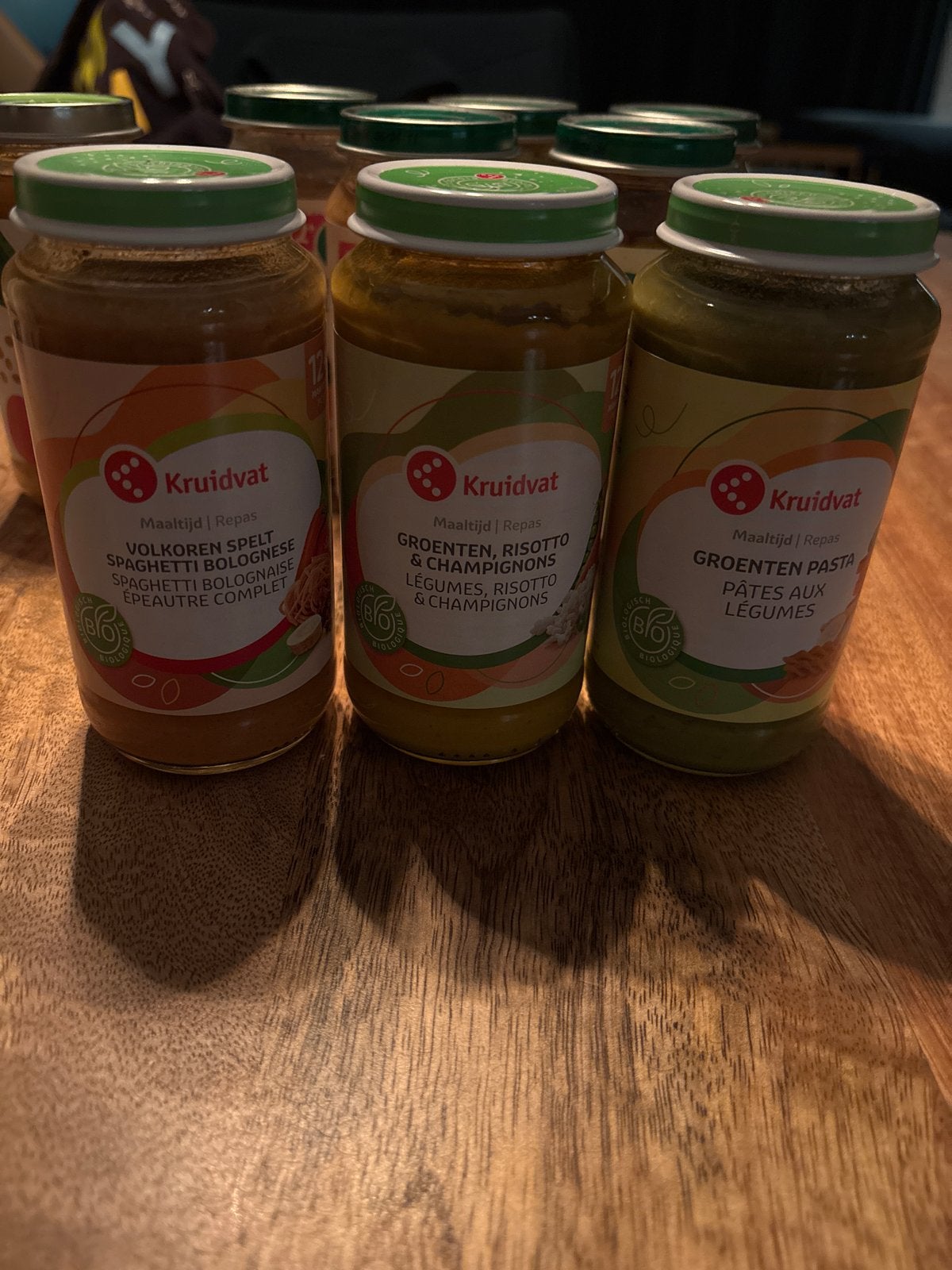 9 babyvoeding potjes 12+ maanden (Olvarit, AH bio, Kruidvat), Ophalen of Verzenden, Nieuw, Overige typen, Overige merken