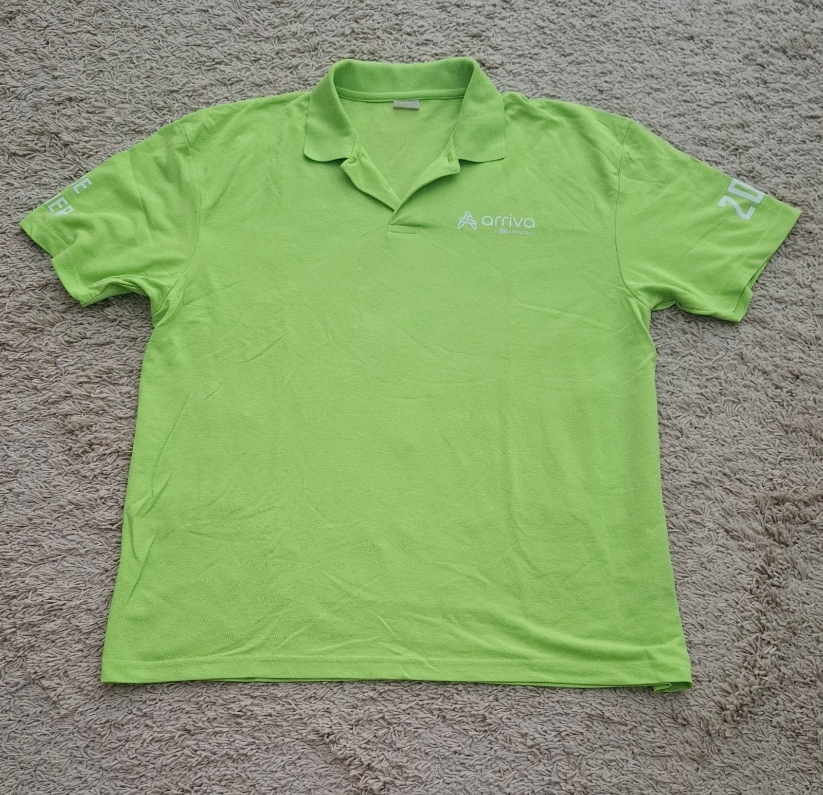Arriva Poloshirt 2022 3XL - Kustom Kit, Verzamelen, Spoorwegen en Tramwegen, Ophalen of Verzenden, Zo goed als nieuw, Bus of Metro