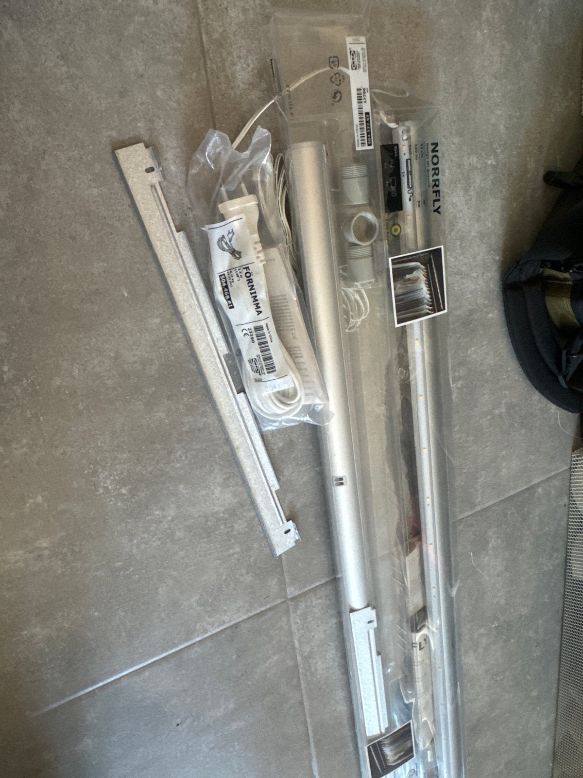 IKEA NORRFLY PAX kastverlichting - Nieuw, Metaal, Nieuw, Zilver, Ophalen of Verzenden
