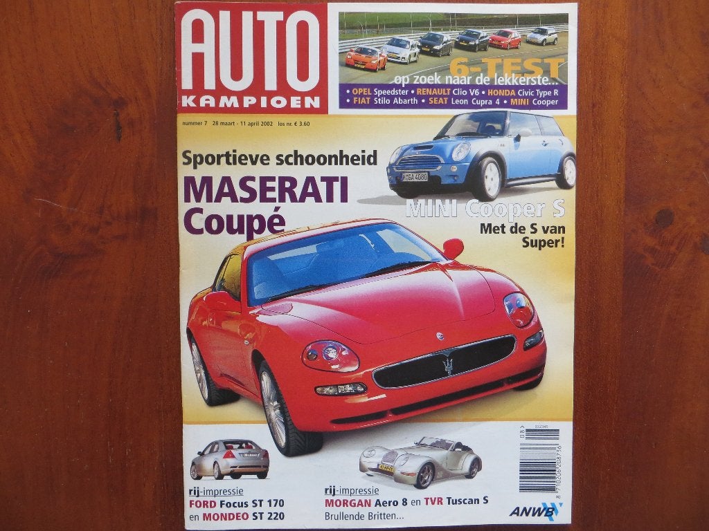Autokampioen 7 2002 Maserati Coupé, Mini Cooper S, Morgan, Boeken, Ophalen of Verzenden, Nieuw, Overige merken