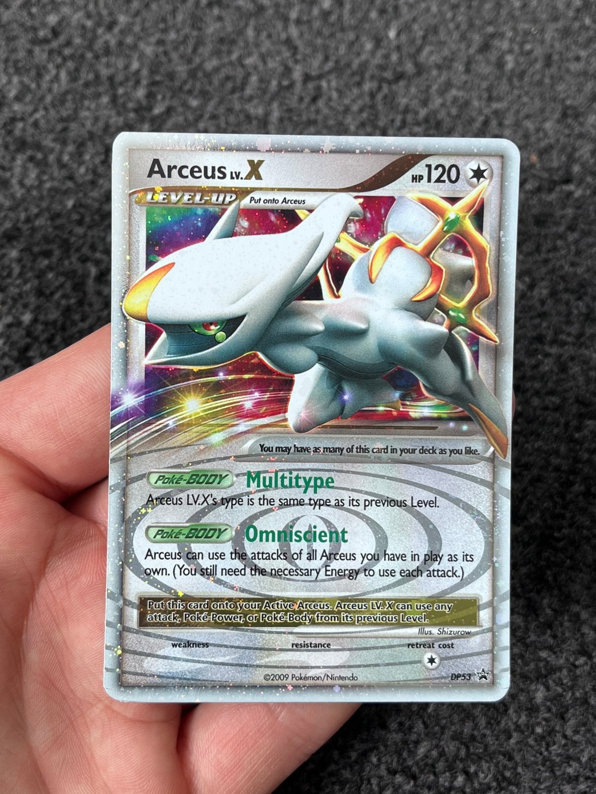 Pokémon Arceus Lv.X #DP53 Promo - NM/excellent conditie, Hobby en Vrije tijd, Verzamelkaartspellen | Pokémon, Ophalen of Verzenden