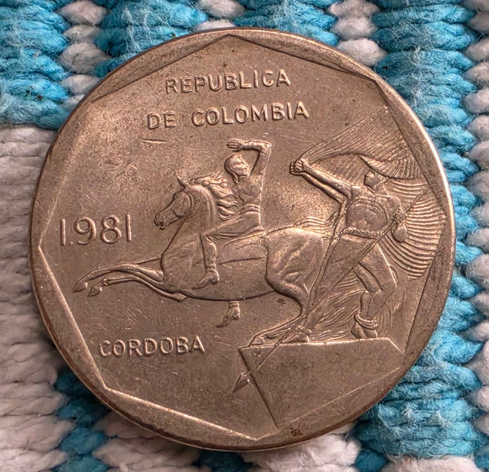 Colombia 10 Pesos 1981 Munt, Ophalen of Verzenden