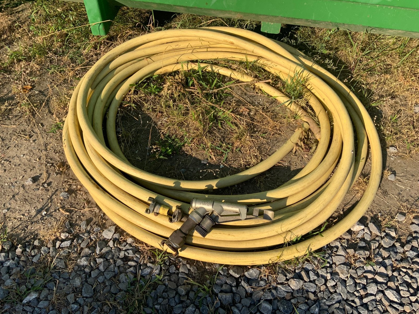 25 meter 2 duims waterslang met koppelingen en sproeier, Ophalen, Zo goed als nieuw, Tuinslang