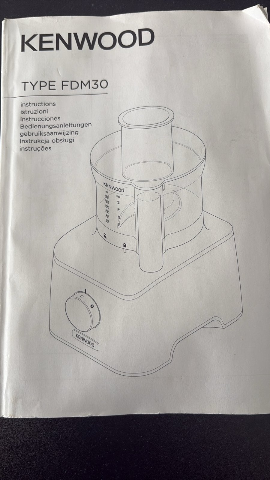 Kenwood FDM30 Multipro Compact Foodprocessor, Witgoed en Apparatuur, Keukenmixers, Ophalen of Verzenden, Zo goed als nieuw