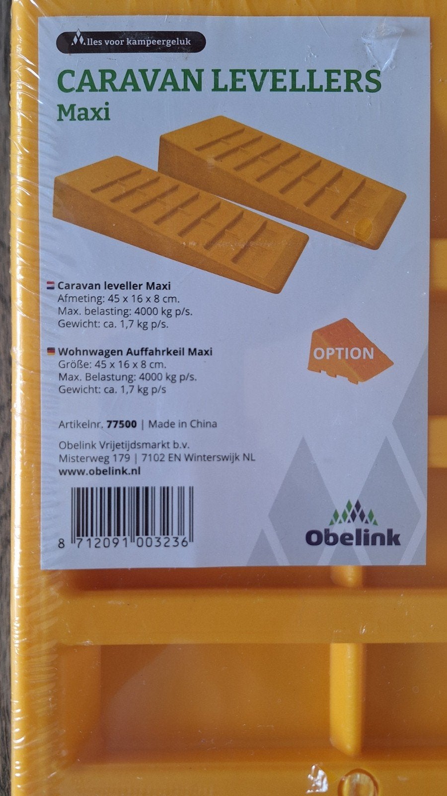 Caravan Levelers Maxi - Obelink (Nieuw), Ophalen of Verzenden, Nieuw